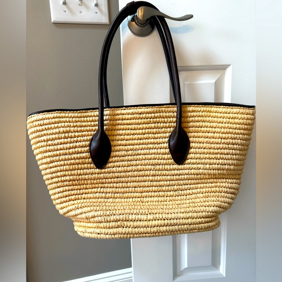 Mango Natural Fiber Tote Maxi Bag - Picture 1 of 4